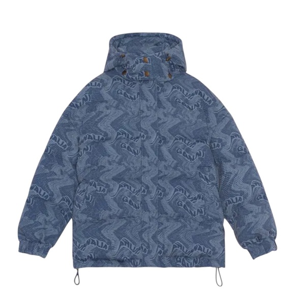 Ahluwalia x
Ganni NWT Printed
Denim  Funnel Neck
Puffer Jacket in Sz XS - Picture 3 of 12